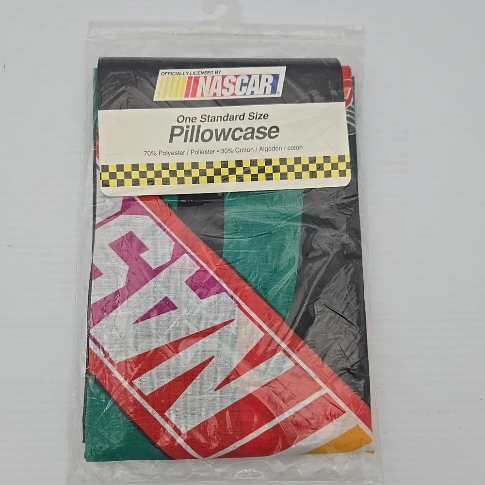 VTG NASCAR New Sealed Kids Sears Standard Pillowcase NOS Deadstock